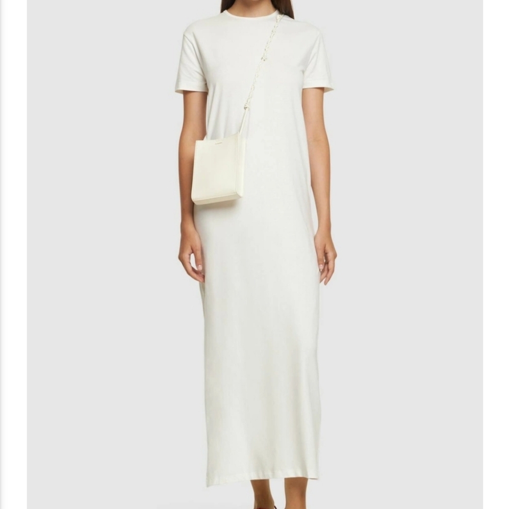 The Frankie Shop Maya Cotton Blend T-shirt Midi Dress Size Large
